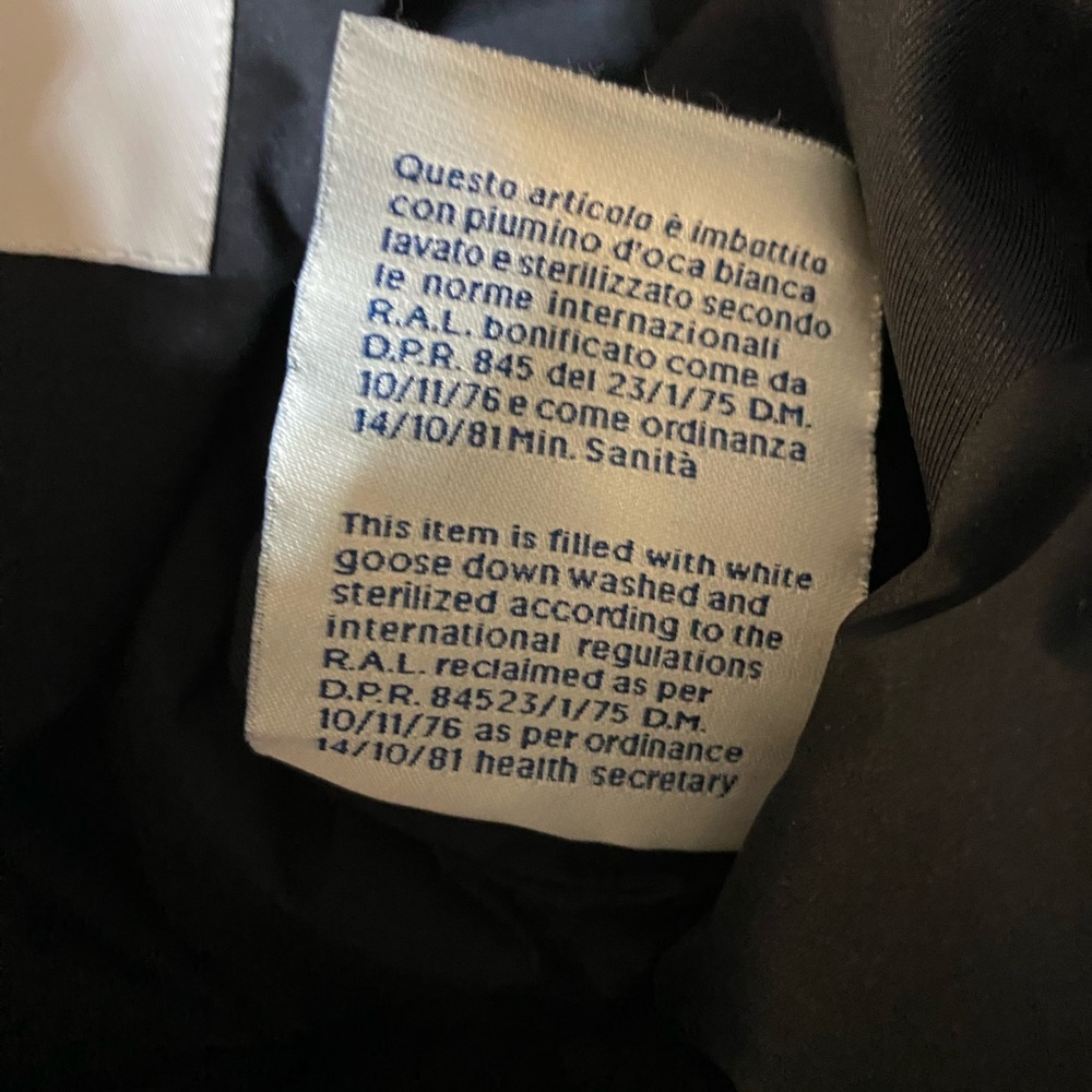 Moncler Pires Logo Appliquéd Quilted Shell Down Biker Jacket Black size 4 - Picture 17 of 17